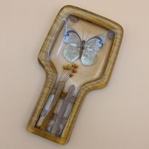 VTG MCM Butterfly Resin Spoon Rest